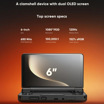 Dual-Screen AMOLED Gaming Handheld