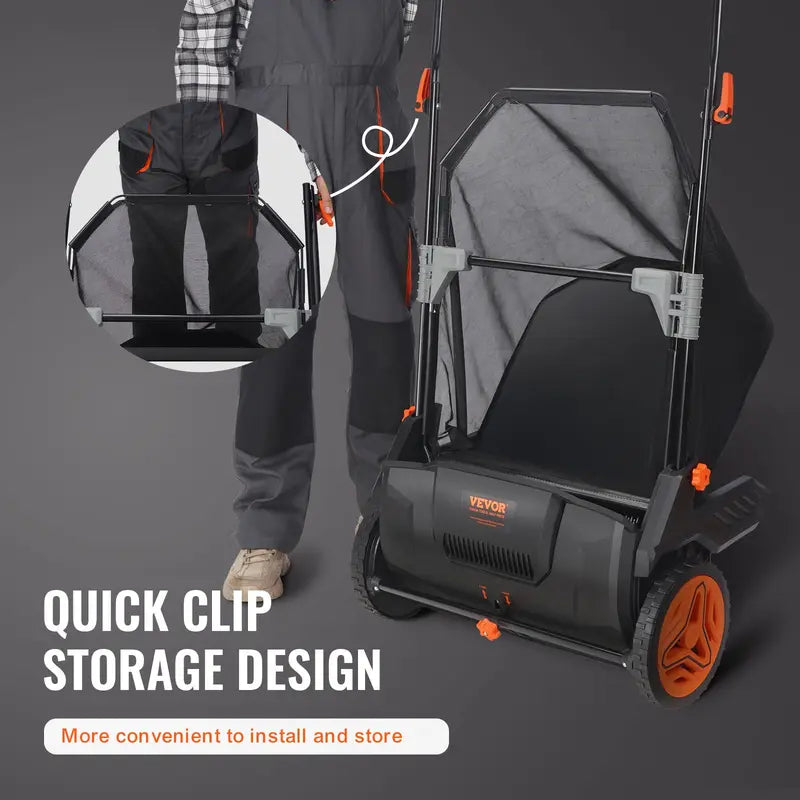 21-Inch Push Lawn Sweeper with 3.5 cu. ft. Collection Bag