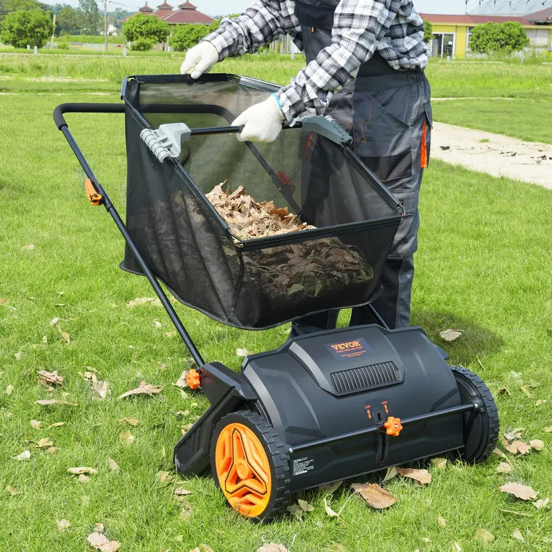 21-Inch Push Lawn Sweeper with 3.5 cu. ft. Collection Bag